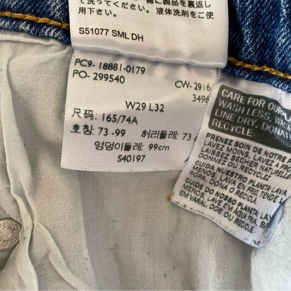 Levi's 711 Low Rise Paneled Skinny Jeans Size 29 - Picture 4 of 13